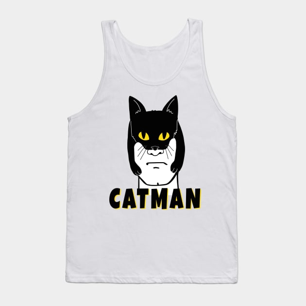 CatMan New Super Hero in Town Tank Top by SusanaDesigns